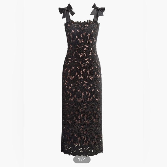 Floral Jacquard Bow Straps Dress size S NWT COMMENSE ‼️LAST ONE CM12 - Picture 1 of 8